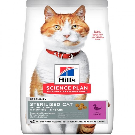 Hills Young Sterilised Ördekli Kısırlaştırılmış Kedi Maması 1.5 Kg