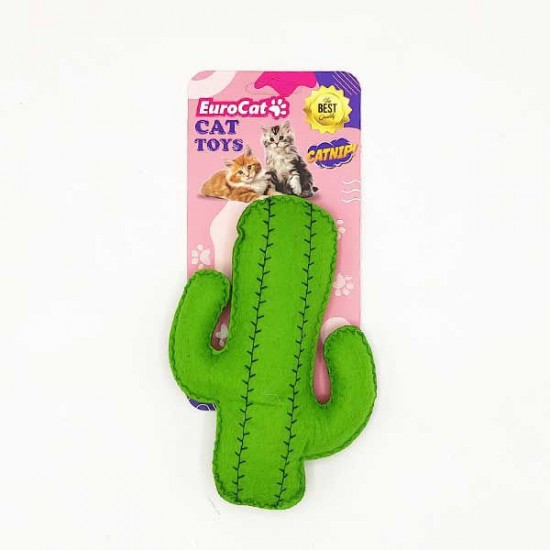 Euro Cat Toys Peluş Kaktüs Kedi Oyuncağı Yeşil