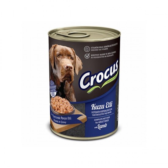 Crocus Kuzu Etli Yetişkin Köpek Yaş Maması 400 Gr