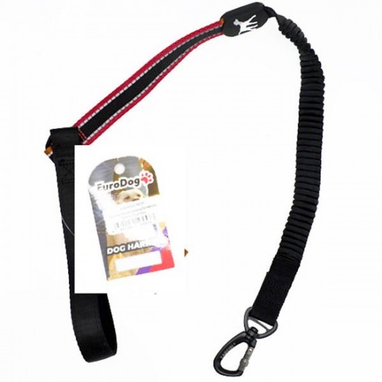 Eurodog Köpek Uzatma Tasması Lastiklı 25mmx120 Cm Kırmızı