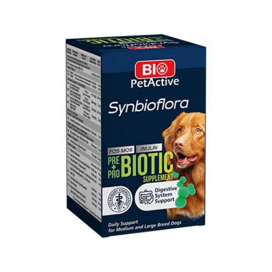 Bio Pet Active Büyük Irk Köpekler için Synbioflora Probiotik Suplement Tablet 72 Gr 60 Adet