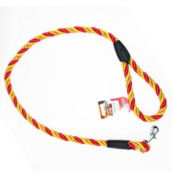 Eurodog Köpek Uzatma Tasması 18mm X 120 Cm Sarı Kırmızı