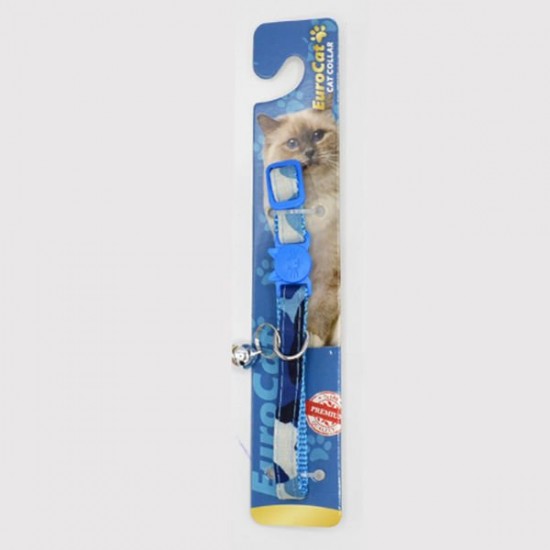 Eurocat Kedi Boyun Tasması Mavi 10mm/28 Cm