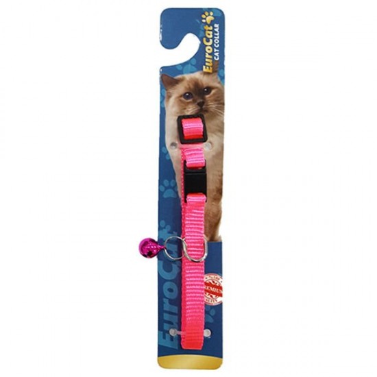 Eurocat Kedi Boyun Tasması Renkli 10mm/28 Cm Pembe