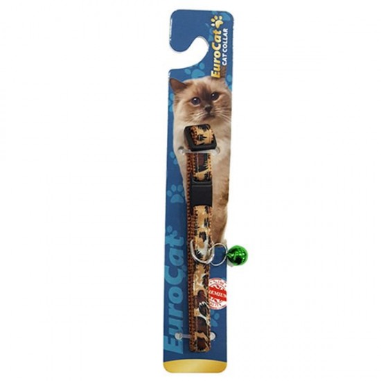 Eurocat Kedi Boyun Tasması Leopar Desenli 10mm/28 Cm