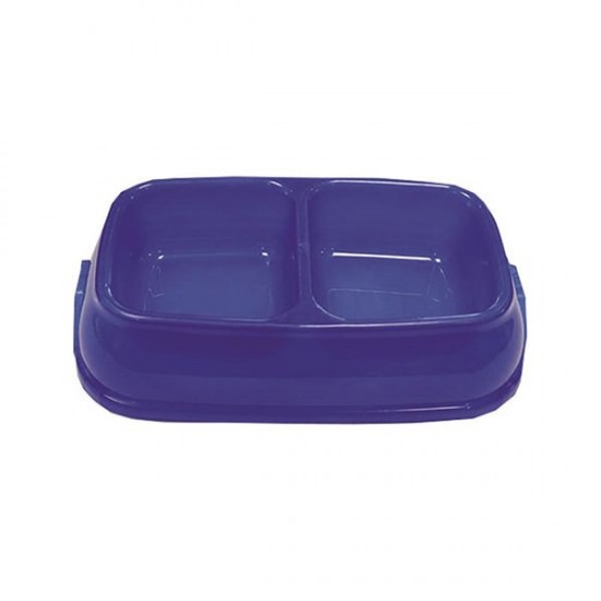 Pet Garden Küçük Boy İkili Köpek Mamave Su Kabı 0.5 Lt 22.5x13.55 Cm