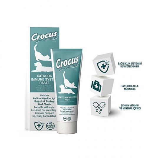 Crocus Kedi ve Köpek Immune System Macun 100 Gr