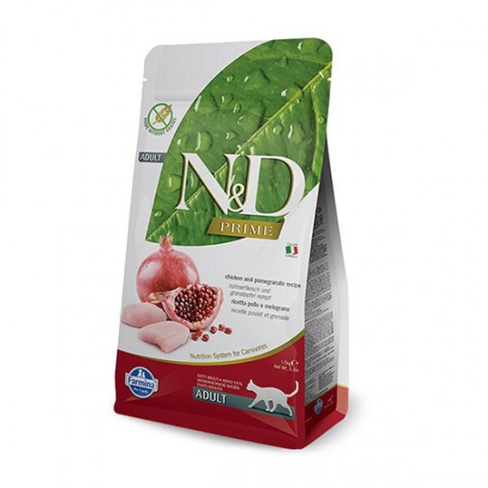 N&D Prime Tavuk ve Narlı Yetişkin Kedi Maması 1.5 Kg