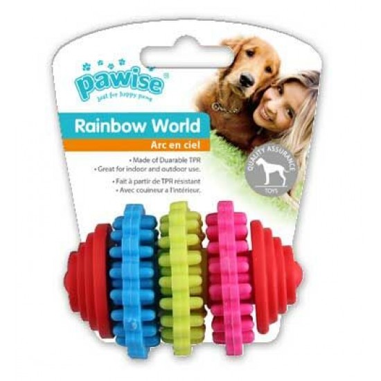 Pawise Rainbow World Dişli Termoplastik Köpek Oyuncağı 8 Cm