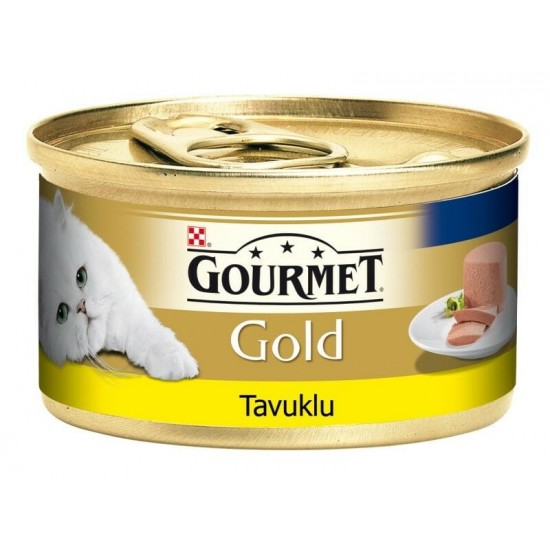 Gourmet Gold Kıyılmış Tavuklu Yetişkin Kedi Konservesi 85 gr