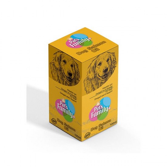 Pets Family Köpek Deri ve Tüy Bakımı Desteği İçin Somon Yağı 100 Ml