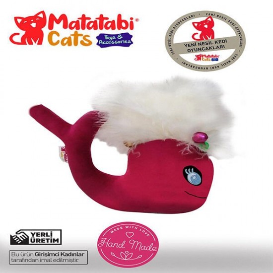 Matatabi Cats Whali Kedi Oyuncağı 15 Cm Kırmızı