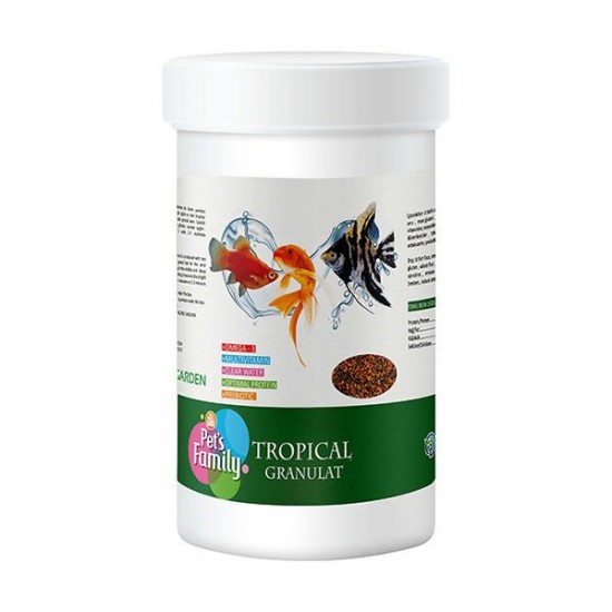 Pets Family Tropikal Balık Yemi 250 Ml 100 Gr