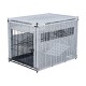 Trixie Dekoratif Rattan Köpek Kafesi Açık Gri Medium 58x60x77 Cm