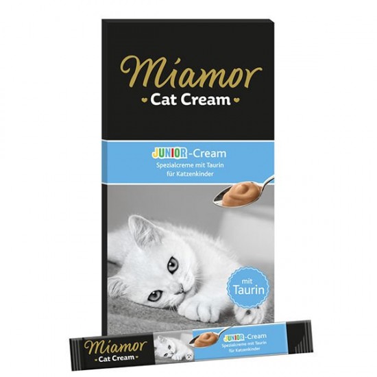 Miamor Junior Cream Süt Kremalı Ek Besin ve Yavru Kedi Ödülü 6x15 Gr