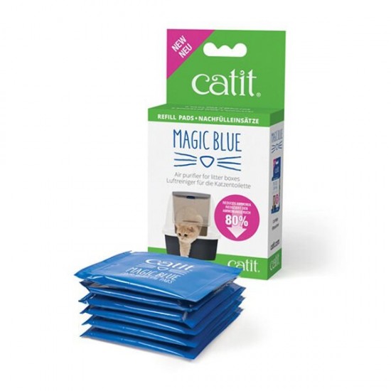 Catit Magic Blue Kedi Tuvalet Kabı Koku Giderici Yedek Kartuş 6 Adet