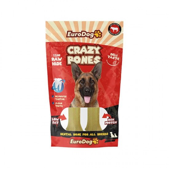 EuroDog Crazy Bone Press Köpek Kemiği 15 Cm 2 Li