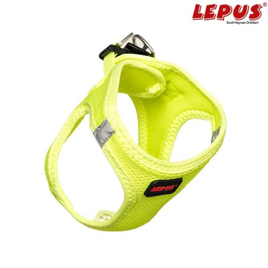 Lepus Köpek Göğüs Tasması (XXS) Neon Sarı