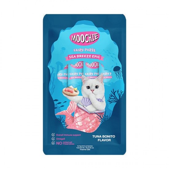 Moochie Ton Balıklı ve Palamut Sıvı Kedi Ödülü 15 Gr 5 Adet