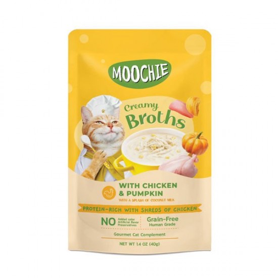 Moochie Tavuklu ve Balkabaklı Çorba Kedi Ödülü 40 Gr