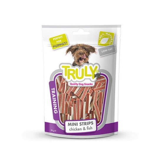 Truly Mini Tavuklu ve Mezgitli Sandviç Yumuşak Köpek Ödül Maması 90 Gr