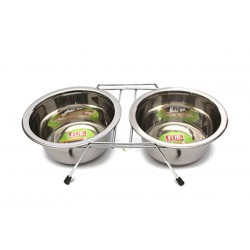 16 Oz. KE-3272D-2 Adet Tel Ayaklı Çelik Mama Kabı