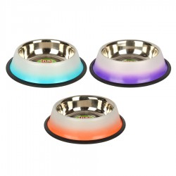 32 Oz. KE-3205DS Kaymaz 960 ml Çift Renkli Çelik Mama Kabı