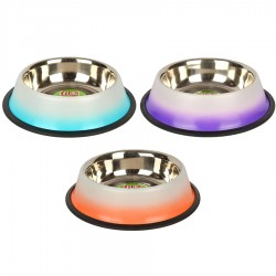 64 Oz. KE-3206DS Kaymaz 1920 ml Çift Renkli Çelik Mama Kabı