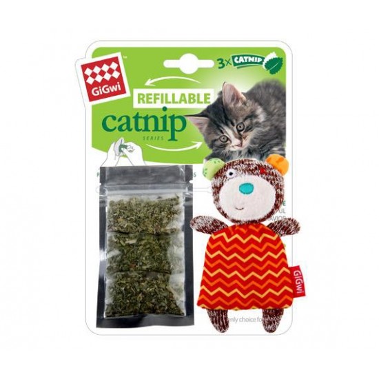 7057 Catnipli Ayı Kedi Oyuncagı