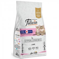 Felicia 12 Kg Yavru Kuzu Etli Az Tahıllı HypoAllergenic Kedi Maması