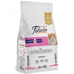 Felicia 12 Kg Yavru Tavuklu Az Tahıllı HypoAllergenic Kedi Maması