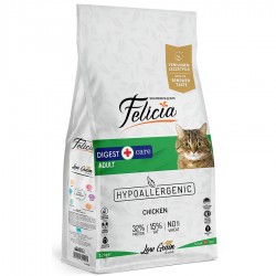 Felicia 12 Kg Yetişkin Tavuklu Az Tahıllı HypoAllergenic Kedi Maması
