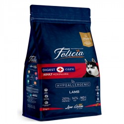 Felicia 3 Kg Yetişkin Kuzulu M/Large Az Tahıllı Breed HypoAllergenic Köpek Maması
