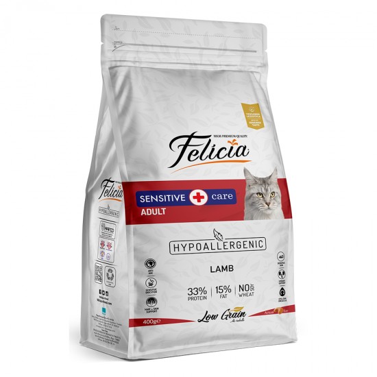 Felicia 400g Yetişkin Kuzulu Az Tahıllı 
