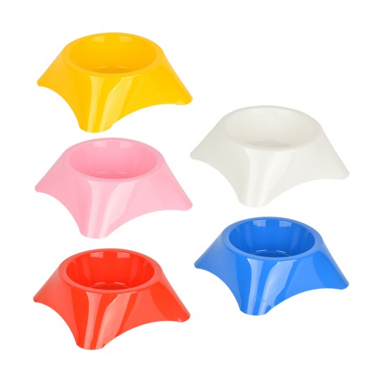 Flip Yuvarlak Mama Kabı Renkli Küçük .