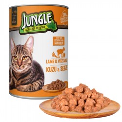 Jungle Kedi 415 gr Kuzu Etli-Sebzeli Konserve 