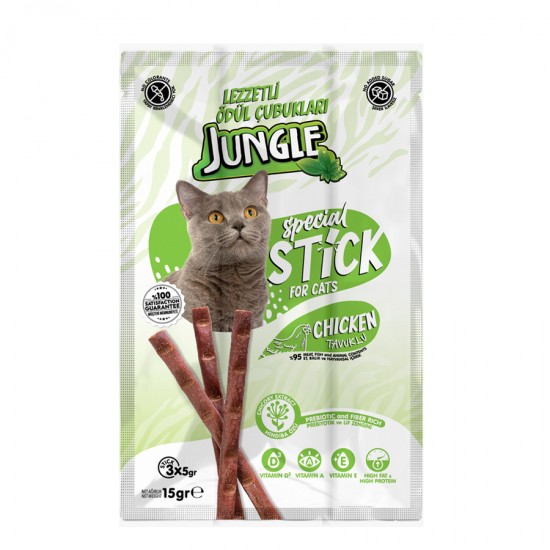 Jungle Kedi Stick Ödül Tavuklu 3*5 gr