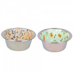 KE- 3273CF Seramik Kaplı Çelik Mama Kabı 945 ml