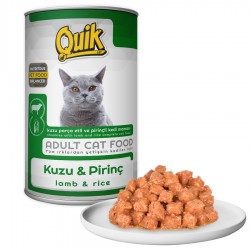 Quik Kedi 415 gr Kuzu Etli-Pirinç Konserve 