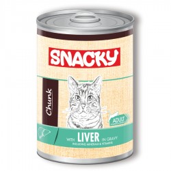 Snacky 400 gr Chunk Ciğerli Yetişkin Kedi