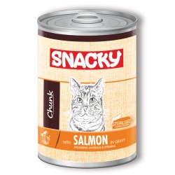 Snacky 400 gr Chunk Somon.Sterilised Kedi