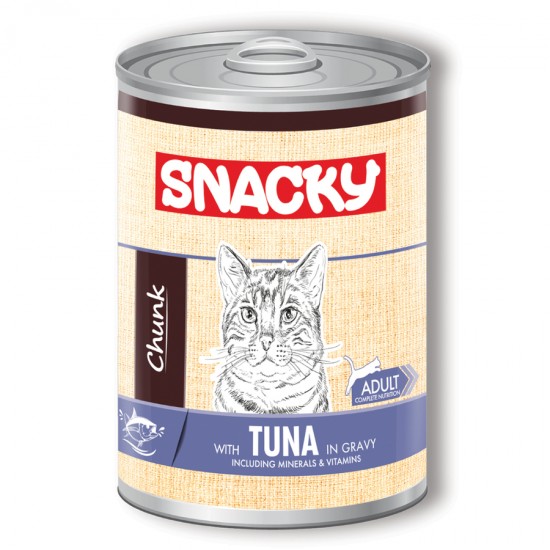 Snacky 400 gr Chunk Ton Balık.Yetiş.Kedi