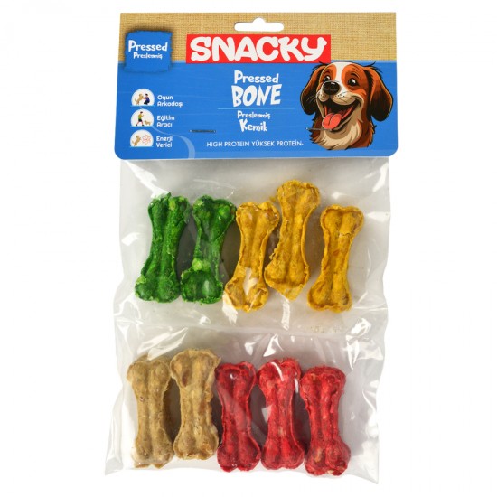 Snacky Munchy Köpek Press Kemik  *5cm *110g 