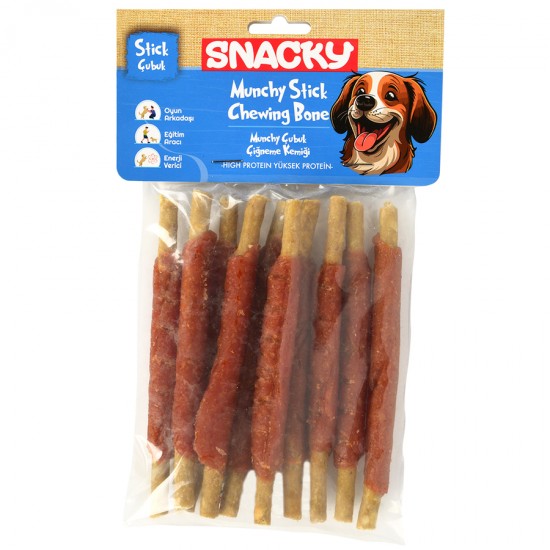 Snacky Munchy Ördek Sargılı Köpek Ödül  *13cm *120g 