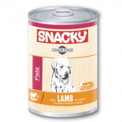 Snacky Tahılsız 400 gr Pate/Konserve Kuzulu Yavru Köpek 12li