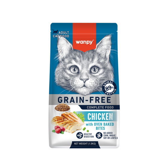 Wanpy Tahılsız Tavuklu Yetişkin Kedi Maması 1,5 kg