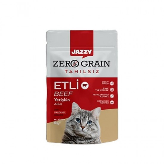 Jazzy 80gr Dana Etli Kedi Maması 85 gr