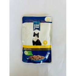 Paw Paw Jöle Içinde Tavuklu Yaş Yavru Kedi Maması 85 gr S.K.T 2027